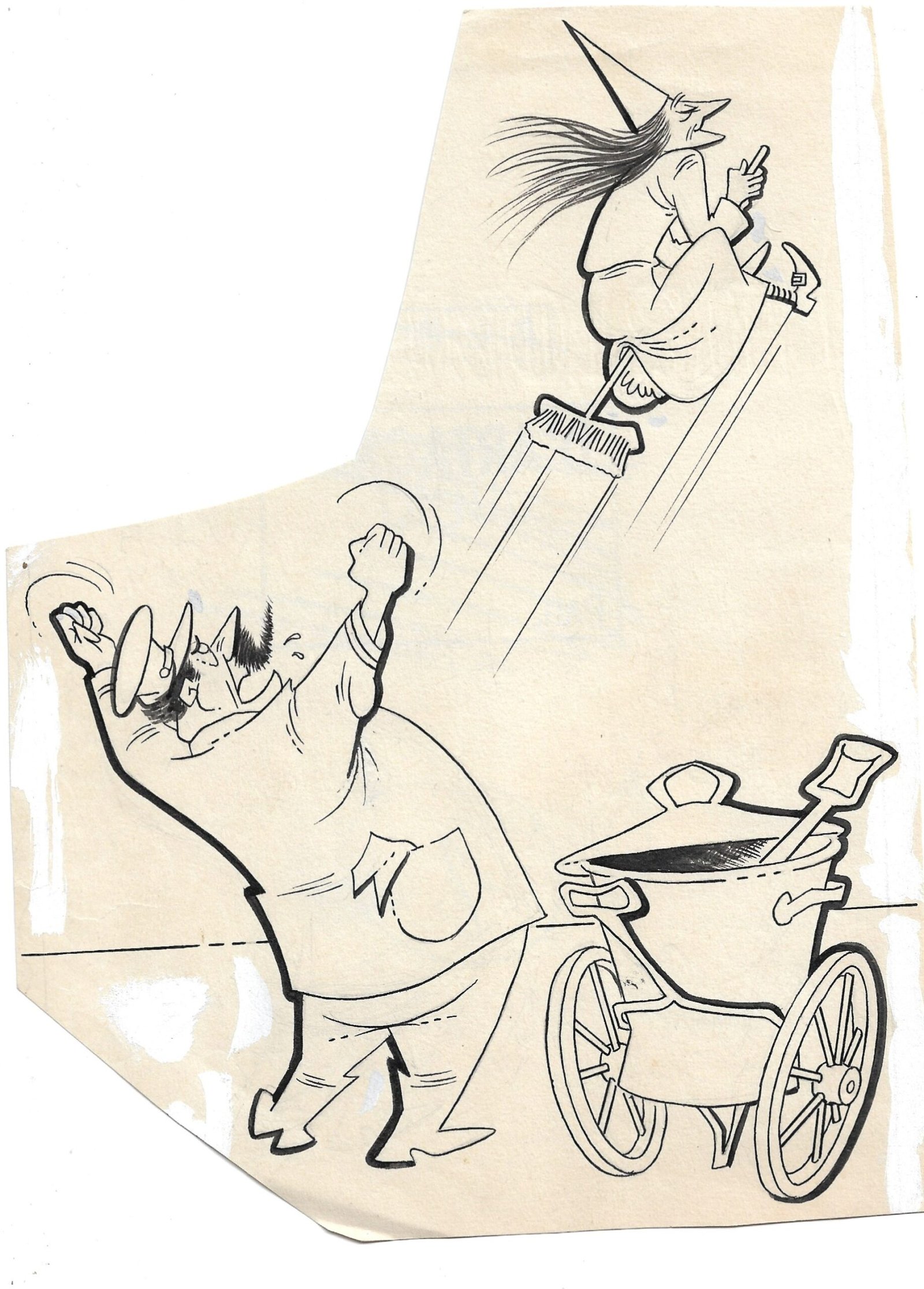 CARICATURA CHISTE ORIGINAL REVISTA DARTAGNAN