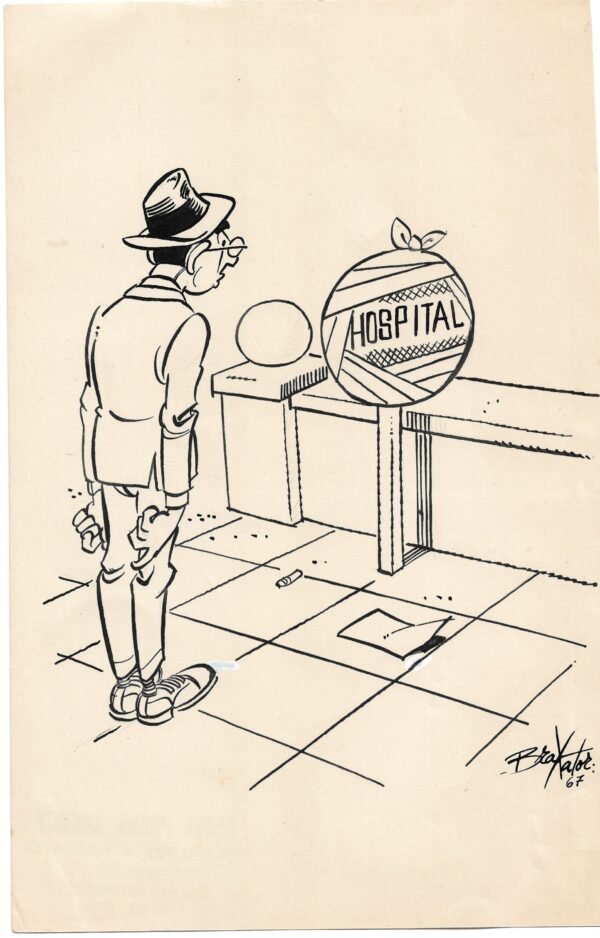 CARICATURA CHISTE ORIGINAL REVISTA SERVI PRESS AGENCY