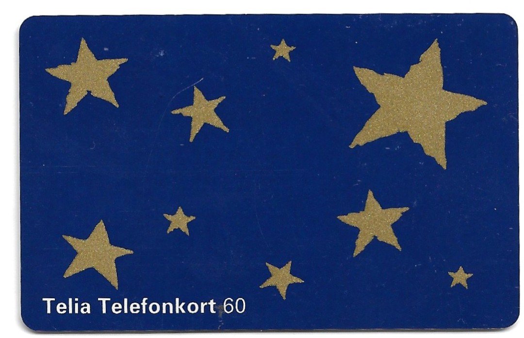 TARJETA TELEFONICA SUECIA 60 UNIDADES PUBLICIDAD 1995