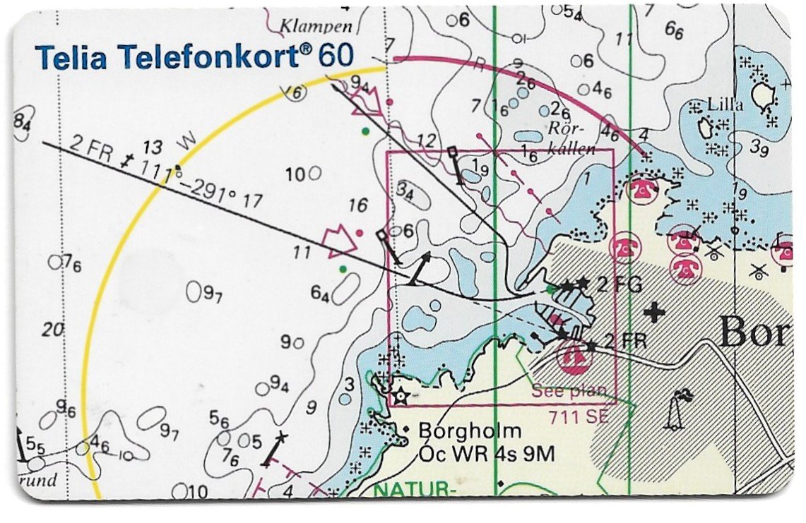 TARJETA TELEFONICA SUECIA 60 UNIDADES PUBLICIDAD 1994
