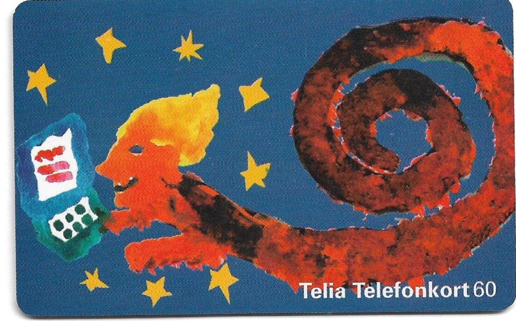 TARJETA TELEFONICA SUECIA 60 UNIDADES ARTE 1997