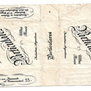 MARQUILLA PARTICULARES 20 CIGARRILLOS INDUSTRIA ARGENTINA SOFT