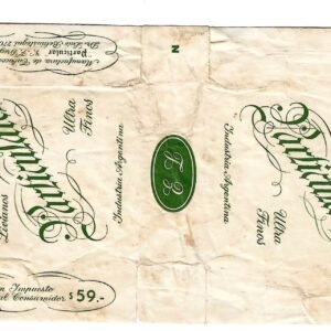 MARQUILLA PARTICULARES 20 CIGARRILLOS INDUSTRIA ARGENTINA SOFT