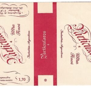 MARQUILLA PARTICULARES 20 CIGARRILLOS INDUSTRIA ARGENTINA SOFT