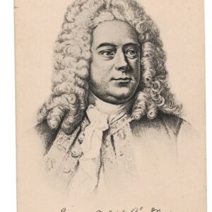 POSTAL MUSICO GEORGE FRIEDRICH HÄNDEL