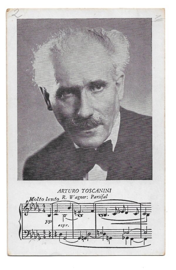 POSTAL MUSICO ARTURO TOSCANINI