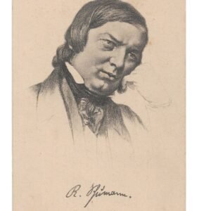 POSTAL MUSICO ROBERT SCHUMANN