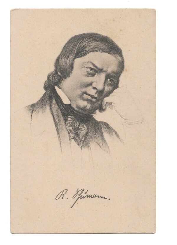 POSTAL MUSICO ROBERT SCHUMANN