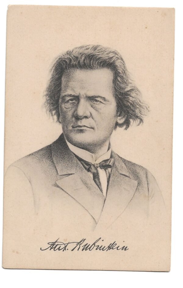 POSTAL MUSICO ANTON RUBINSTEIN