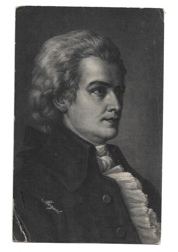 POSTAL MUSICO MOZART