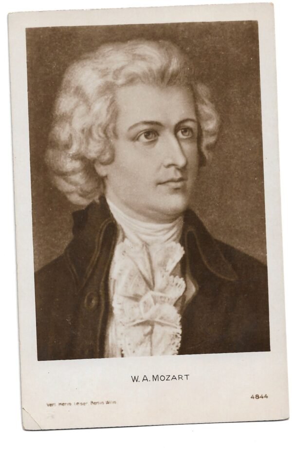 POSTAL MUSICO W.A. MOZART