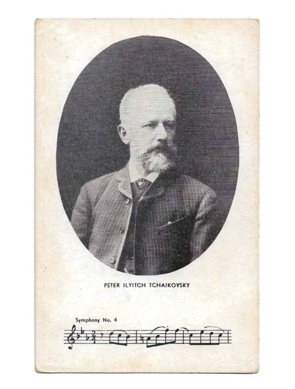 POSTAL MUSICO PETER ILYITCH TCHAIKOVSKY