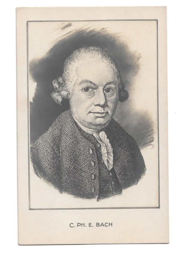 POSTAL MUSICO C.PH.E. BACH
