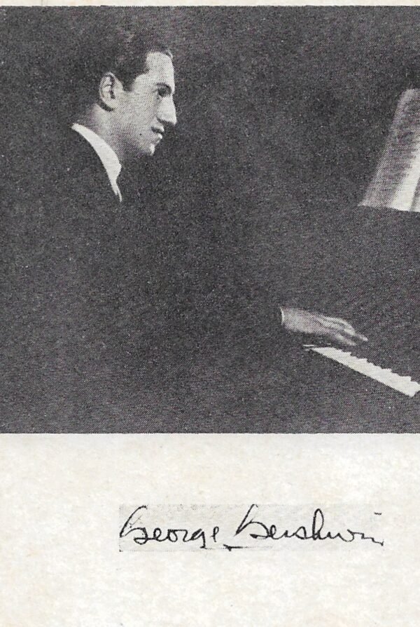 POSTAL MUSICO GEORGE GERSHWIN