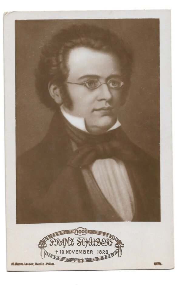 POSTAL MUSICO FRANZ SCHUBERS