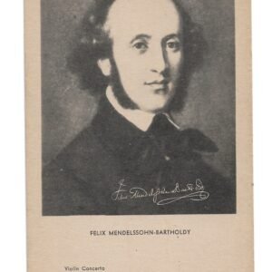 POSTAL MUSICO FELIX MENDELSSONHN-BARTHOLDY
