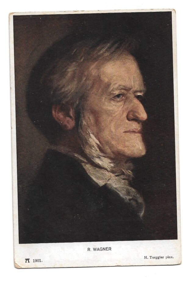 POSTAL MUSICO RICHARD WAGNER
