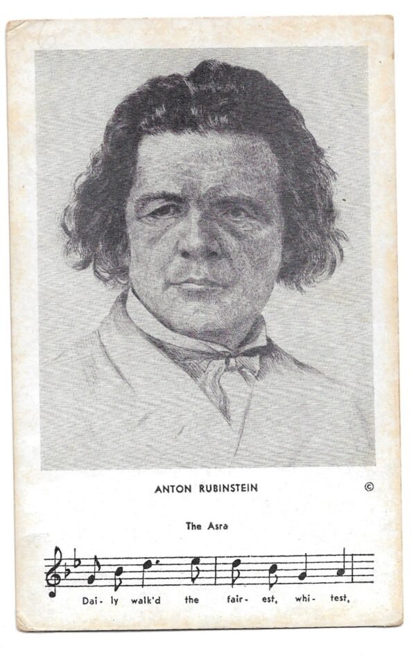POSTAL MUSICO ANTON RUBINSTEIN