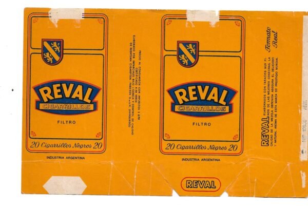 MARQUILLA REVAL 20 CIGARRILLOS INDUSTRIA ARGENTINA SOFT