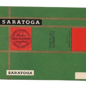 MARQUILLA SARATOGA 20 CIGARRILLOS INDUSTRIA ARGENTINA SOFT