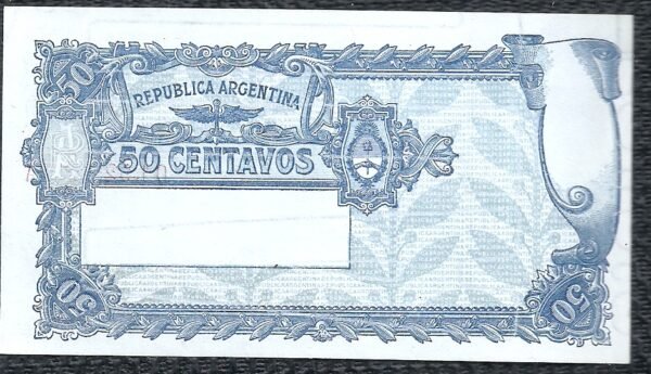 ARGENTINA BILLETE CAJA DE CONVERSION 50 CENT BOT 1521 UNC - Imagen 2