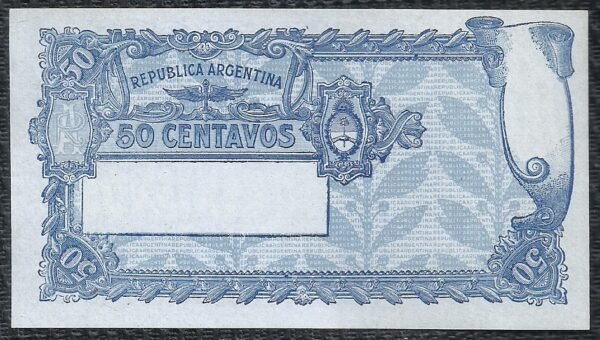 ARGENTINA BILLETE CAJA DE CONVERSION 50 CENT BOT 1525 UNC - Imagen 2