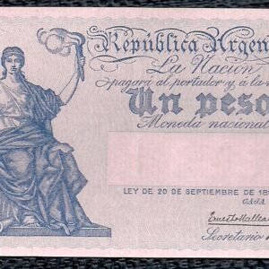 ARGENTINA BILLETE CAJA DE CONVERSION 1 PESOBOT 1554 AU
