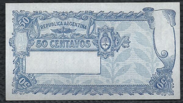 ARGENTINA BILLETE CAJA DE CONVERSION 50 CENT BOT 1528 UNC - Imagen 2