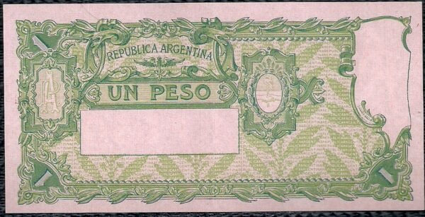 ARGENTINA BILLETE CAJA DE CONVERSION 1 PESOBOT 1554 AU - Imagen 2
