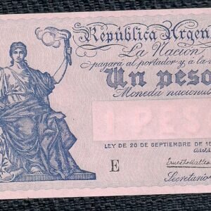 ARGENTINA BILLETE CAJA DE CONVERSION 1 PESO BOT 1562 UNC