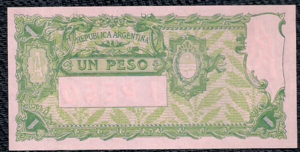 ARGENTINA BILLETE CAJA DE CONVERSION 1 PESO BOT 1562 UNC - Imagen 2