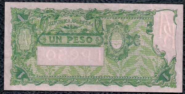 ARGENTINA BILLETE CAJA DE CONVERSION 1 PESO BOT 1564 XF++ - Imagen 2