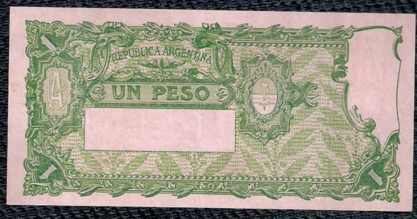 ARGENTINA BILLETE CAJA DE CONVERSION 1 PESO BOT 1566 XF++ - Imagen 2