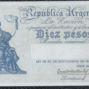 ARGENTINA BILLETE CAJA DE CONVERSION 10 PESOS BOT 1623 UNC