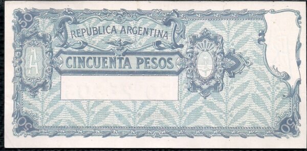 ARGENTINA BILLETE CAJA DE CONVERSION 50 PESOS BOT 1657 AU - Imagen 2