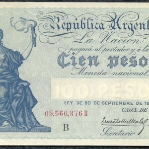 ARGENTINA BILLETE CAJA DE CONVERSION 100 PESOS BOT 1689 UNC