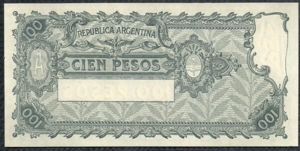 ARGENTINA BILLETE CAJA DE CONVERSION 100 PESOS BOT 1689 UNC - Imagen 2