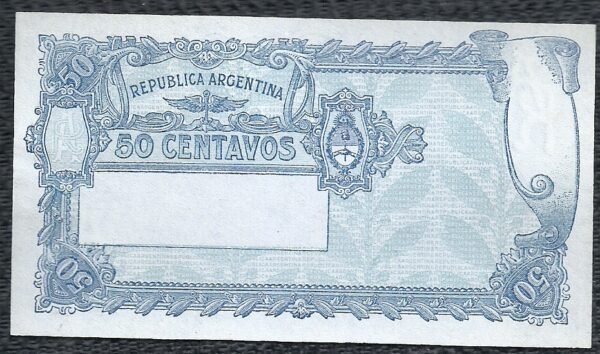 ARGENTINA BILLETE PROGRESO 50 CENTAVOS BOT 1802 UNC - Imagen 2