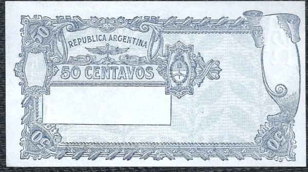 ARGENTINA BILLETE PROGRESO 50 CENTAVOS BOT 1804 UNC - Imagen 2