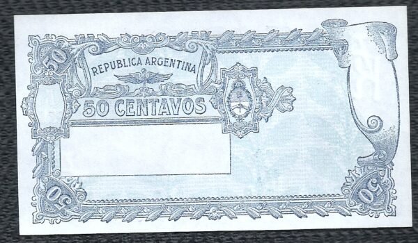 ARGENTINA BILLETE PROGRESO 50 CENTAVOS BOT 1806 UNC - Imagen 2