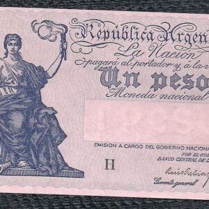 ARGENTINA BILLETE PROGRESO 1 PESO BOT 1818 UNC