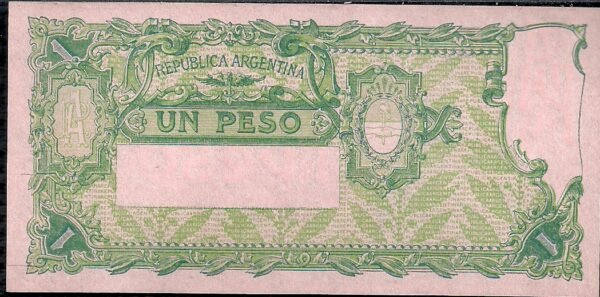 ARGENTINA BILLETE PROGRESO 1 PESO BOT 1813 UNC - Imagen 2
