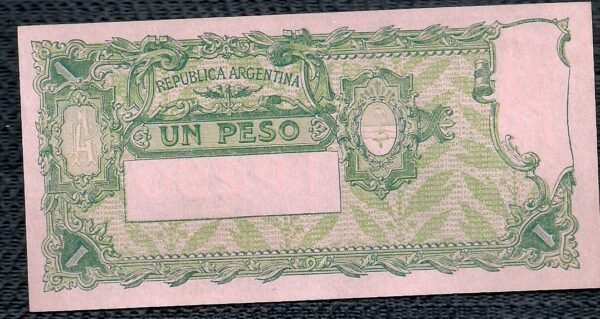 ARGENTINA BILLETE PROGRESO 1 PESO BOT 1815 UNC - Imagen 2