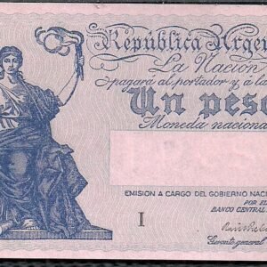 ARGENTINA BILLETE PROGRESO 1 PESO BOT 1821 UNC