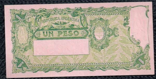 ARGENTINA BILLETE PROGRESO 1 PESO BOT 1824 UNC - Imagen 2