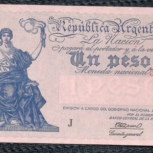 ARGENTINA BILLETE PROGRESO 1 PESO BOT 1828 UNC