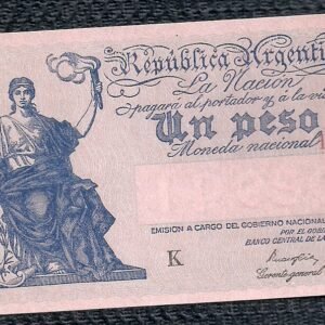 ARGENTINA BILLETE PROGRESO 1 PESO BOT 1832 UNC