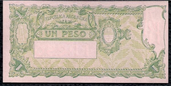 ARGENTINA BILLETE PROGRESO 1 PESO BOT 1829 UNC - Imagen 2