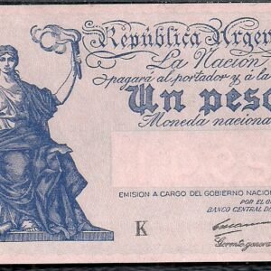 ARGENTINA BILLETE PROGRESO 1 PESO BOT 1833 UNC