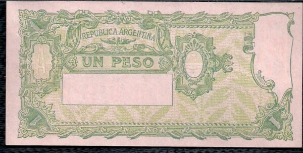 ARGENTINA BILLETE PROGRESO 1 PESO BOT 1833 UNC - Imagen 2